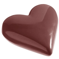 Mold for chocolate Chocolate World Heart 119x104x23 mm 1x2 pcs 205 g (1148 CW)