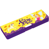 Pencil case Cool For School Plastic on a magnet Fairy 7022 2 compartments Yellow (CF86617)