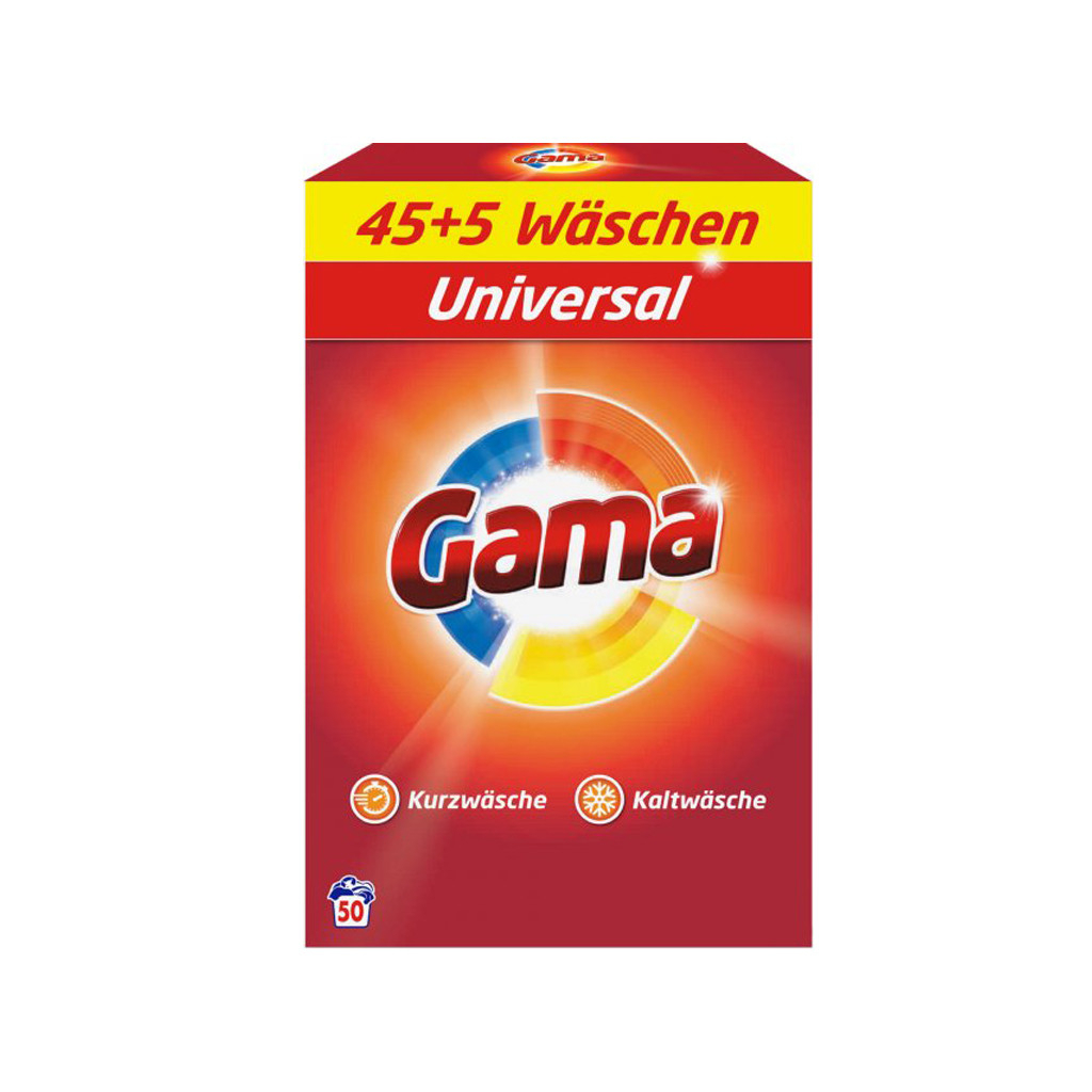 Пральний порошок Gama 3 in 1 Universal 3.25 кг (8435495837701)