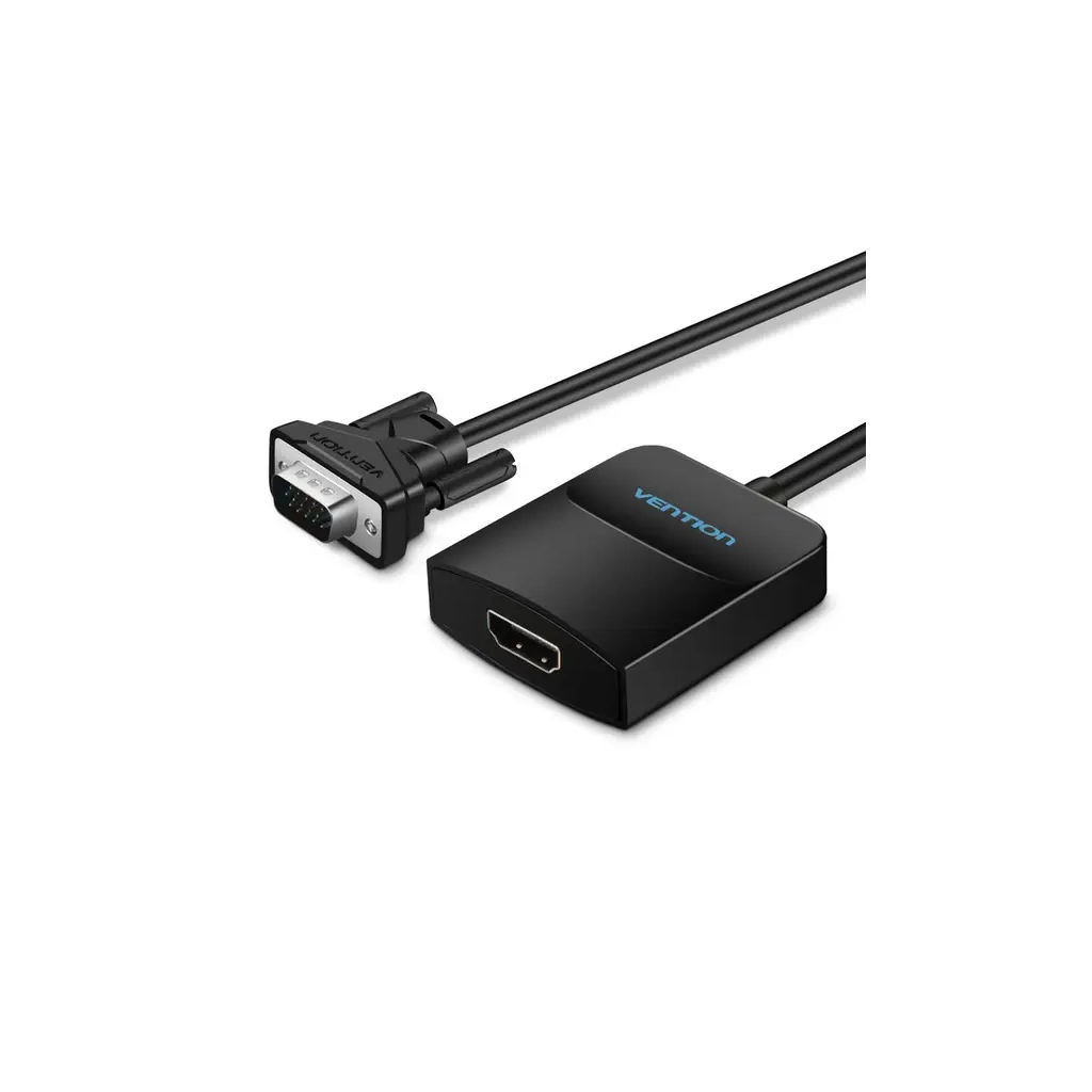 Перехідник VGA 15F to HDMI M 1080P 60Hz 3,5mm Audio 0.15m Vention (ACNBB) Перехідник VGA 15F to HDMI M 1080P 60Hz 3,5mm Audio 0.15m Vention (ACNBB)