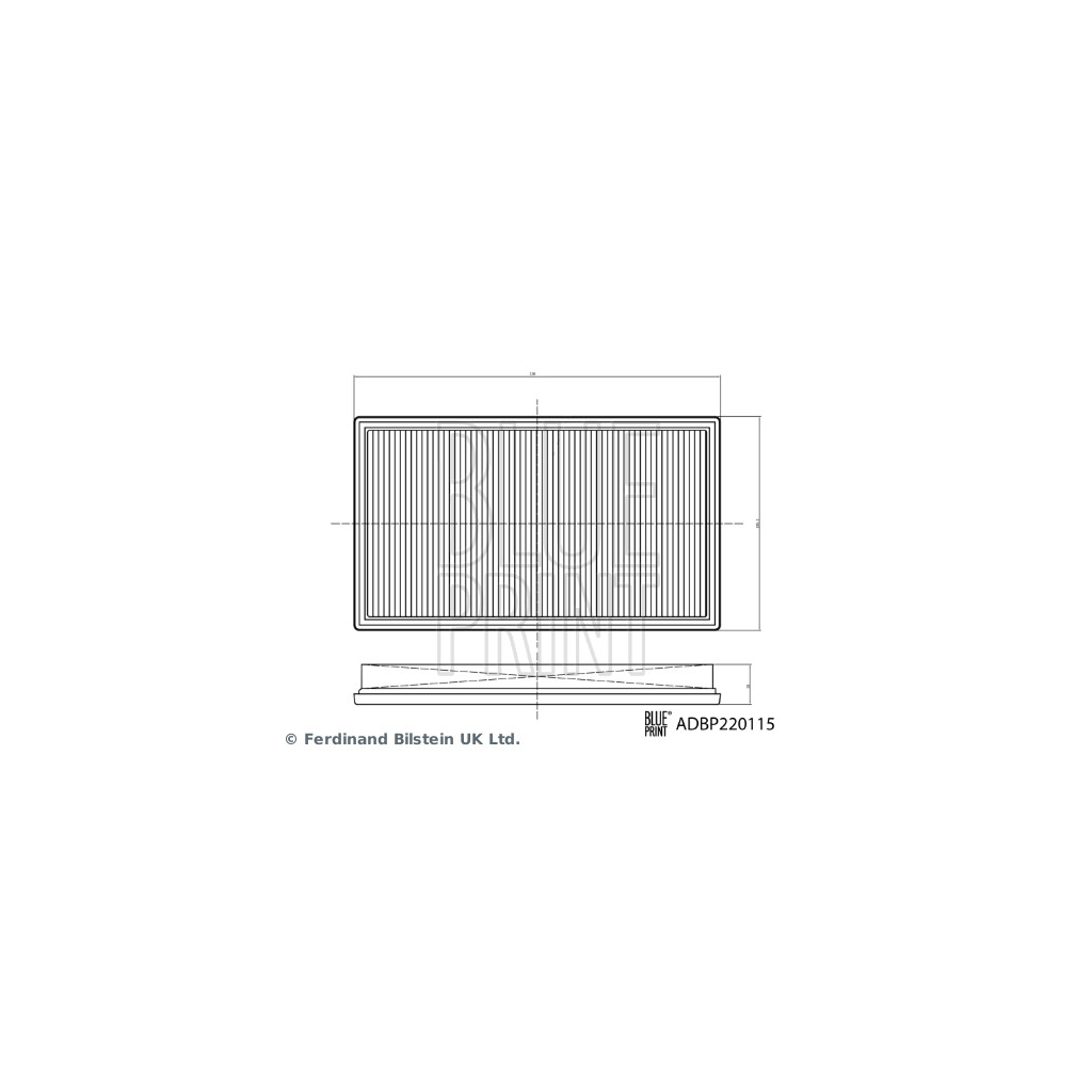 Повітряний фільтр для автомобіля Blue Print ADBP220115