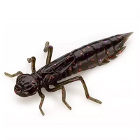 Силікон рибальський FishUP Dragonfly 0.75" 050 - Green Pumpkin Brown/Red&Purple (12шт/уп) (1864.04.73)