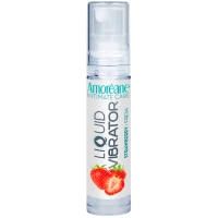 Intimate gel lubricant Amoreane Liquid vibrator with strawberry aroma 10 ml (8433345601212)