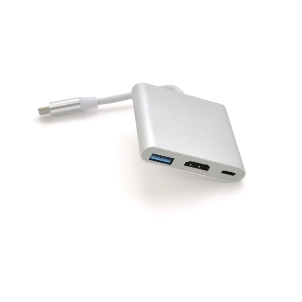 Концентратор Voltronic USB-C 3-in-1 USB 3.0 + USB-C + HDMI 0.1m 4K/2K silver (YT-C-T-C(M)/HDMI(F)/USB3) Концентратор Voltronic USB-C 3-in-1 USB 3.0 + USB-C + HDMI 0.1m 4K/2K silver (YT-C-T-C(M)/HDMI(F)/USB3)