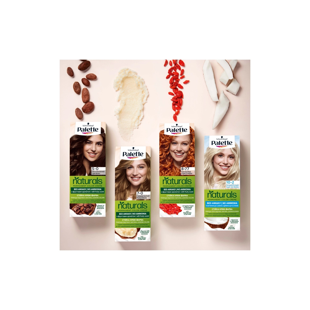 Фарба для волосся Palette Naturals без аміаку 10-2 Холодний блондин (3838824171180)