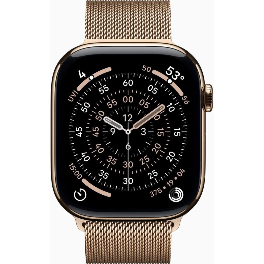 Смарт-годинник Apple Watch Series 11 GPS + Cellular 46mm Gold Titanium Case with Gold Milanese Loop - M/L (MFD84RK/A) Смарт-годинник Apple Watch Series 11 GPS + Cellular 46mm Gold Titanium Case with Gold Milanese Loop - M/L (MFD84RK/A)