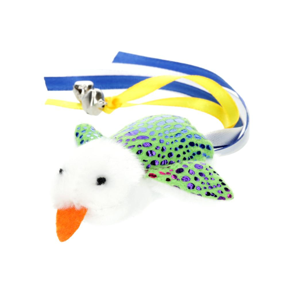 Іграшка для котів Hippie Pet Пташка зелена 7.5 см (HIPCT2304040G) Іграшка для котів Hippie Pet Пташка зелена 7.5 см (HIPCT2304040G)