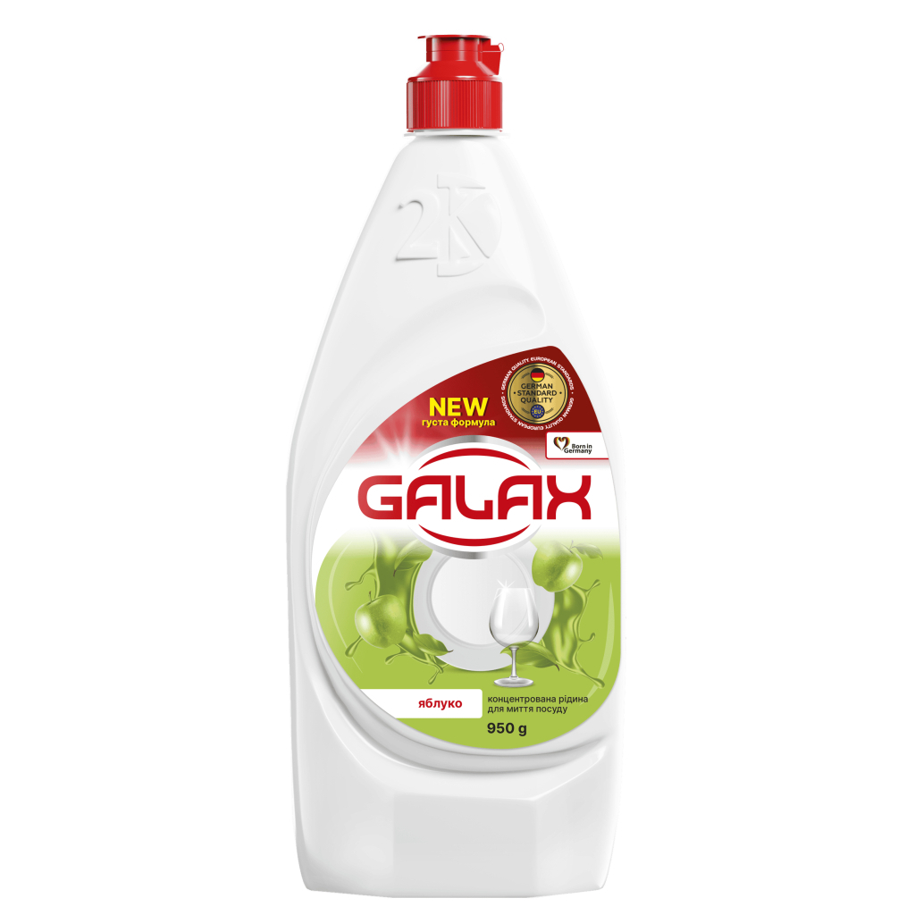 Засіб для ручного миття посуду Galax Яблуко 950 г (4823128000655)