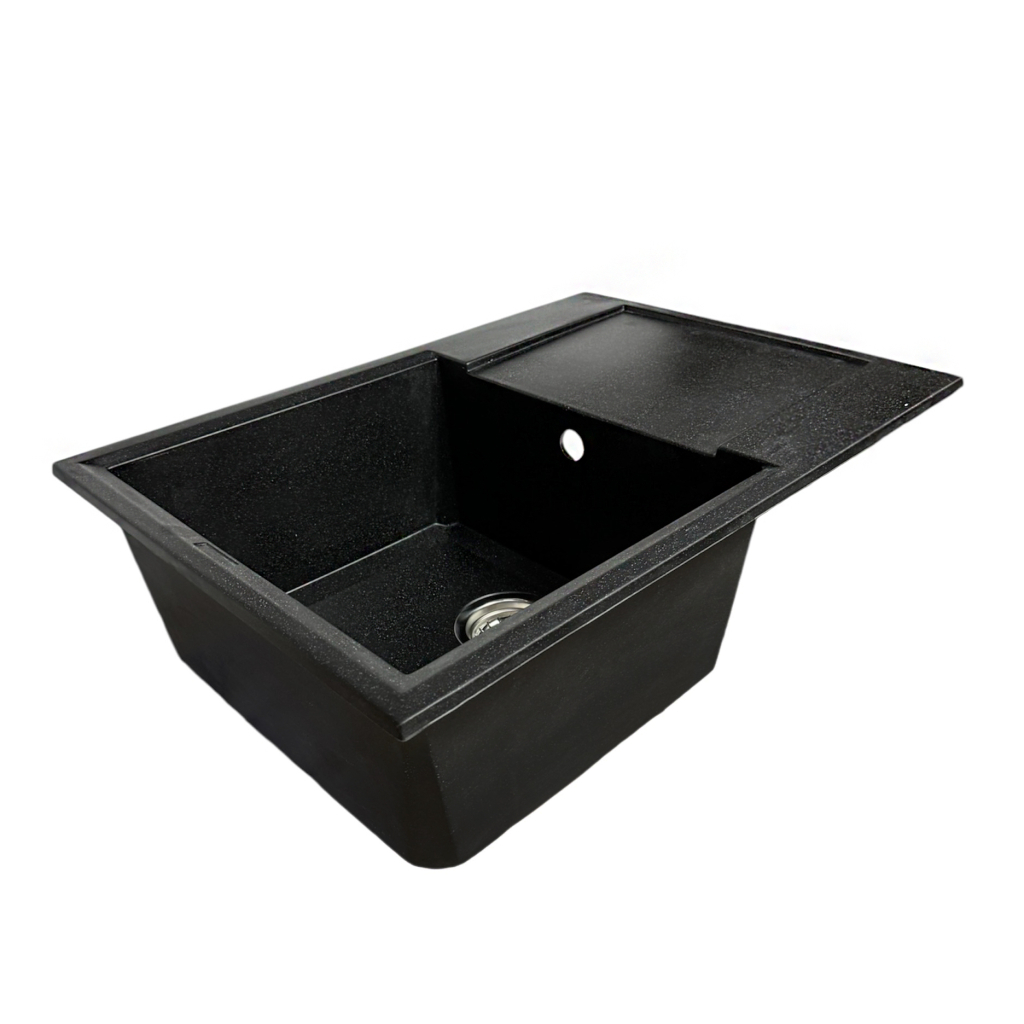 Мийка кухонна Adamant Horizon Medium чорний + змішувач (4824296104403)