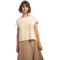 T-shirt Turbat Misool Wmn cloud cream/brown - L - beige/brown (012.004.6331)