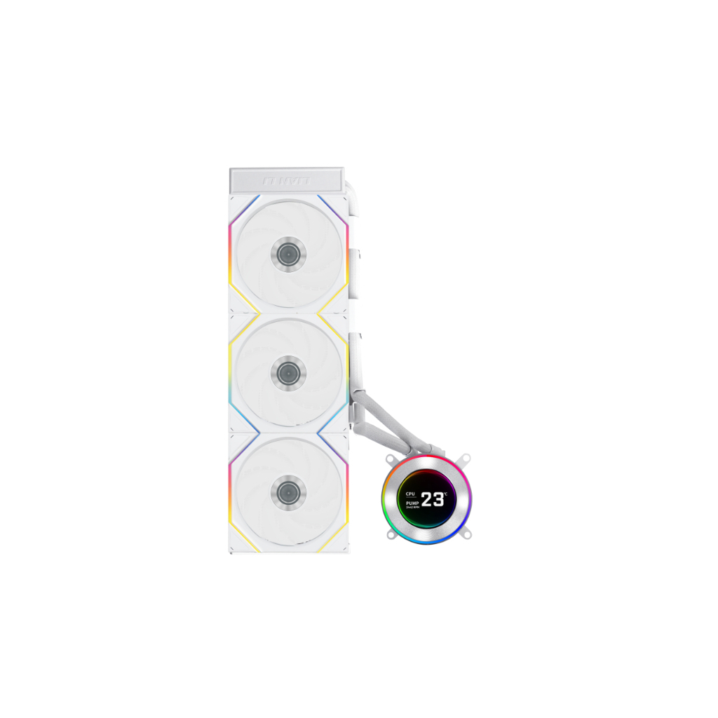 Система рідинного охолодження Lian Li HydroShift II LCD-C 360 FANLESS White (G89.GHS2LCD36W.00)