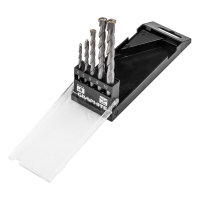 Graphite concrete drill set, 4–10 mm, case, 5 pcs (56T215)
