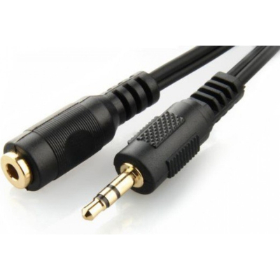 Кабель мультимедійний Jack 3.5mm M/Jack 3.5mm F 5.0m Cablexpert (CCA-421S-5M)