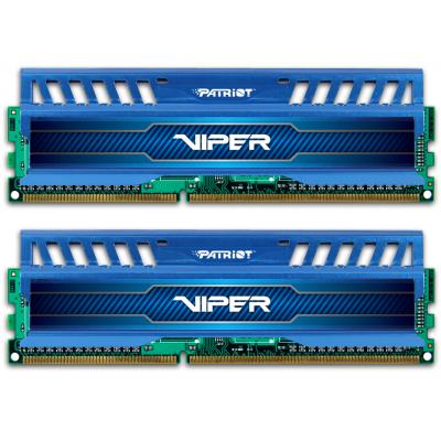 Модуль пам'яті для комп'ютера DDR3 8GB (2x4GB) 1600 MHz Viper 3 Patriot (PV38G160C9KBL)