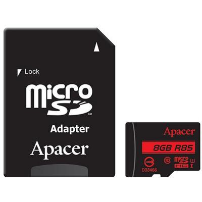 Карта пам'яті Apacer 8GB microSDHC Class10 UHS-I (AP8GMCSH10U5-R)