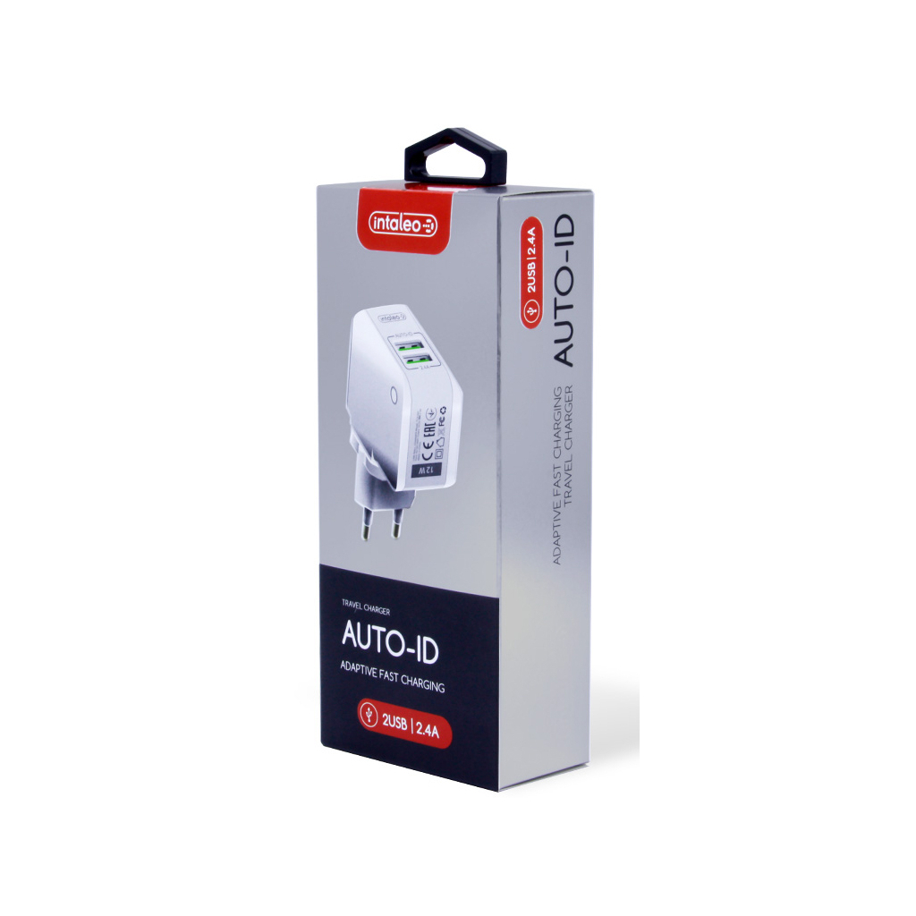 Зарядний пристрій Intaleo TCA242 (2USB2,4A) (white) (1283126477492) Зарядний пристрій Intaleo TCA242 (2USB2,4A) (white) (1283126477492)