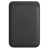 Чохол до мобільного телефона Apple iPhone Leather Wallet with MagSafe - Black (MHLR3ZE/A)