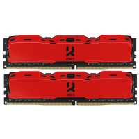 Модуль пам'яті для комп'ютера DDR4 8GB (2x4GB) 3000 MHz Iridium X Red Goodram (IR-XR3000D464L16S/8GDC)
