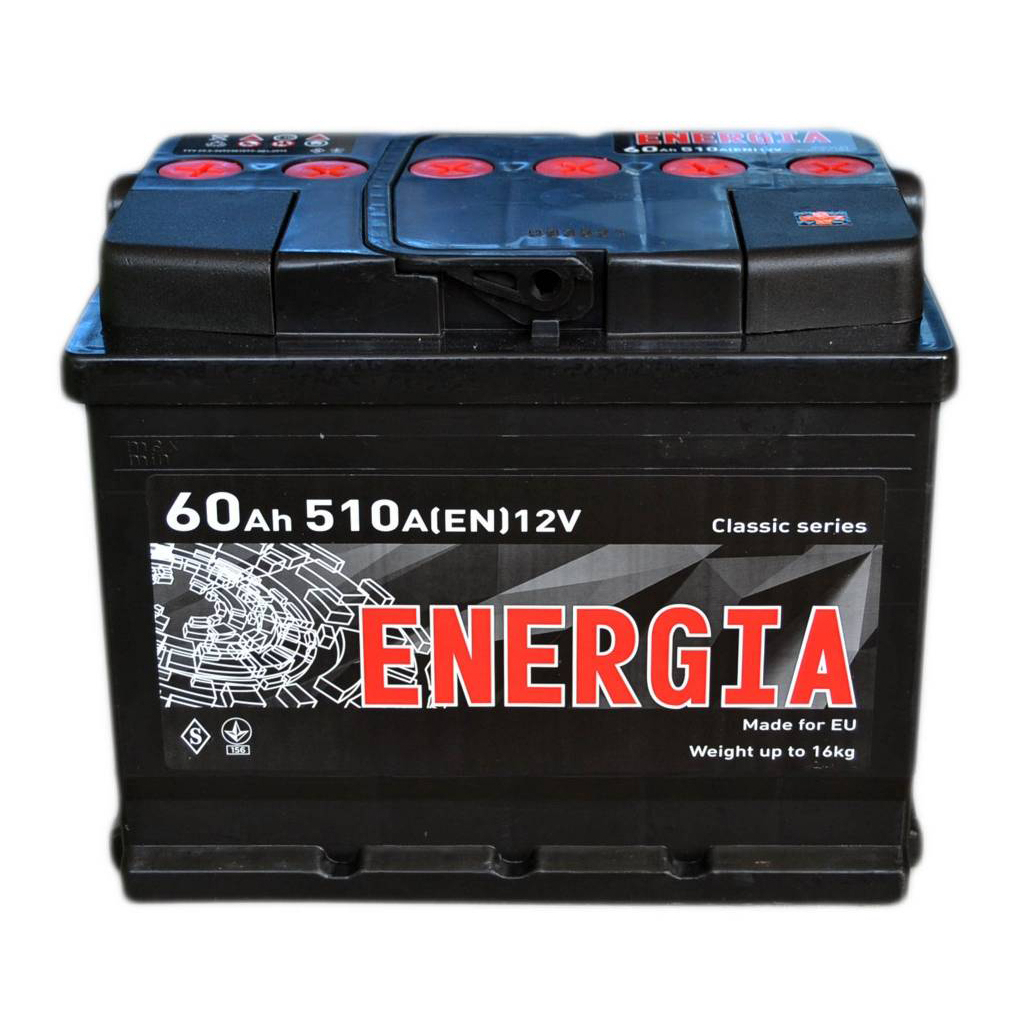 Акумулятор автомобільний ENERGIA 60Аh (000022386) Акумулятор автомобільний ENERGIA 60Аh (000022386)