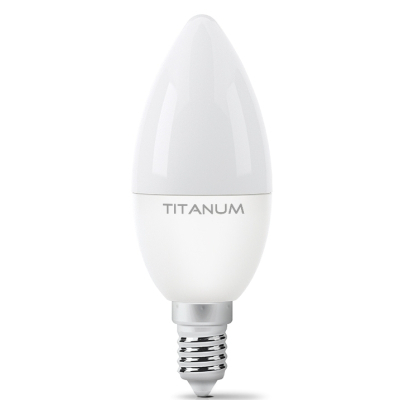 Лампочка TITANUM C37 6W E14 3000K (TLС3706143)