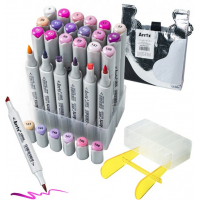 Art marker Arrtx Alcoholic Oros ASM-03PL 24 colors, purple shades (LC302505)
