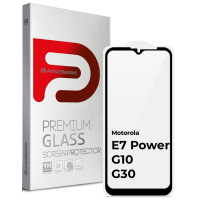 Скло захисне Armorstandart Full Glue Motorola E7 Power / G10 / G30 Black (ARM65482)