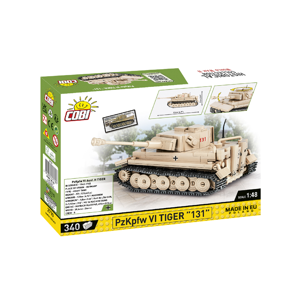 Конструктор Cobi Друга Світова Війна Танк Тигр 131, 340 деталей (COBI-2710) Конструктор Cobi Друга Світова Війна Танк Тигр 131, 340 деталей (COBI-2710)