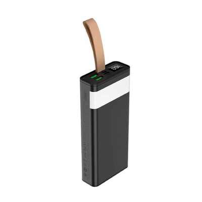 Батарея універсальна XO 20000mAh, PD/20W, QC/3,0/22,5W, Type-C, USB-A*2, black (PR129)