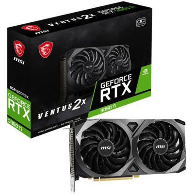 Відеокарта MSI GeForce RTX3060Ti 8Gb VENTUS 2X D6X OC (RTX 3060 Ti VENTUS 2X 8GD6X OC)