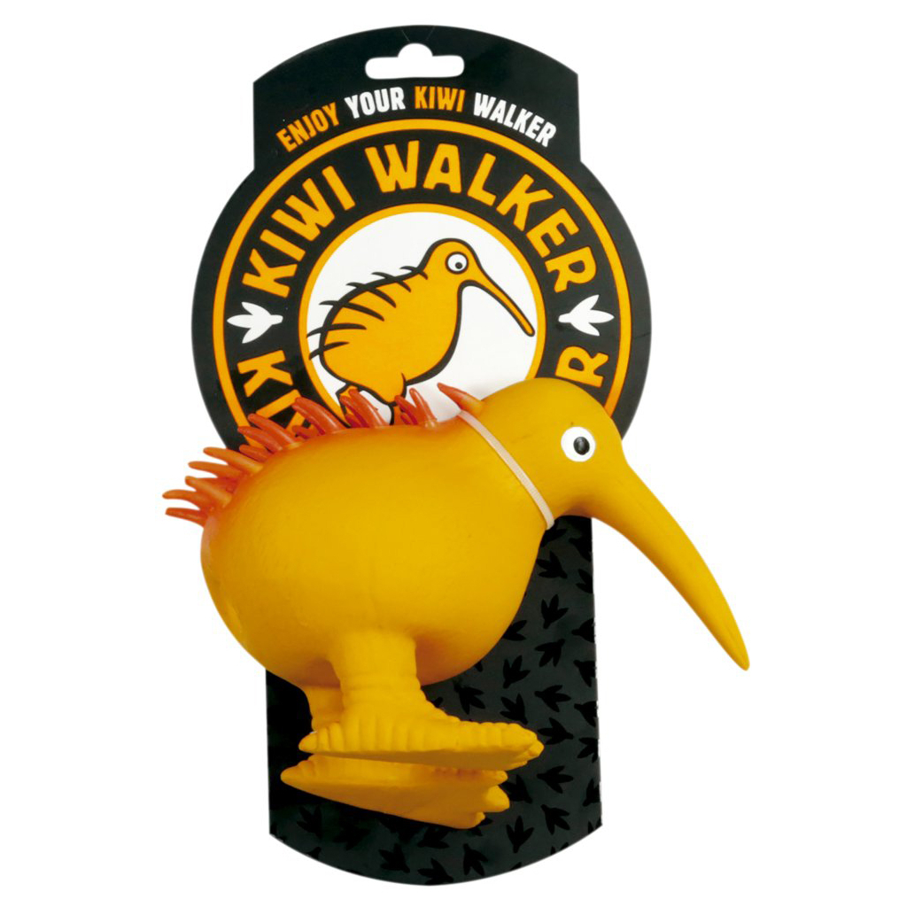 Іграшка для собак Kiwi Walker Птах ківі 13.5 см помаранчева (8596075000011)