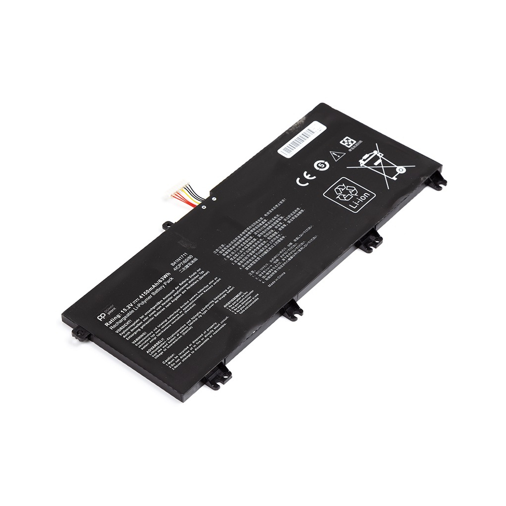 Акумулятор до ноутбука ASUS B41N1711-4S1P 15.2V 4150mAh PowerPlant (NB431670) Акумулятор до ноутбука ASUS B41N1711-4S1P 15.2V 4150mAh PowerPlant (NB431670)