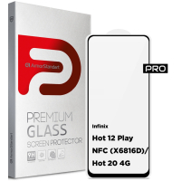 Скло захисне Armorstandart Pro Infinix Hot 12 Play NFC (X6816D)/Hot 20 4G (X6826) Black (ARM63370)
