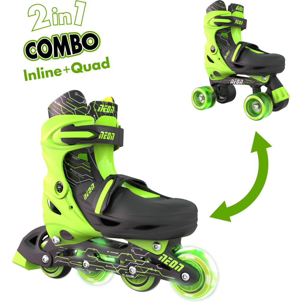 Роликові ковзани Neon Сombo Green розмір 30-33 (NT09G4)