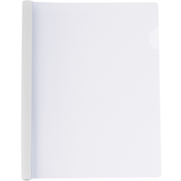 Economix A4 quick-stitch folder with 15 mm clip bar (2-95 sheets), white (E31211-14)