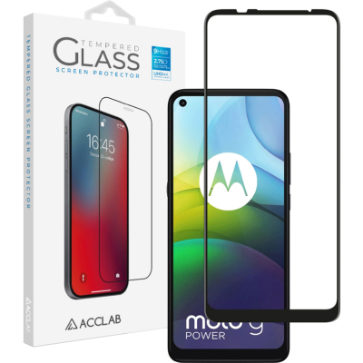 Скло захисне ACCLAB Full Glue MOTO G9 Power (1283126513244)