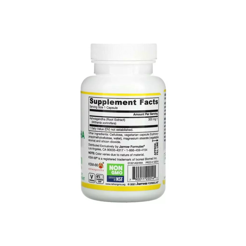 Вітамінно-мінеральний комплекс Jarrow Formulas Ашваганда, Ashwagandha, 120 вегетаріанських капсул (JRW-22014) Вітамінно-мінеральний комплекс Jarrow Formulas Ашваганда, Ashwagandha, 120 вегетаріанських капсул (JRW-22014)