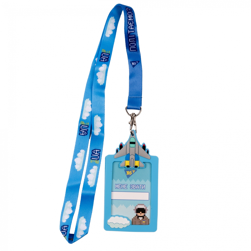 Бейдж Yes силіконовий на стрічці 8bit UA (940307) Бейдж Yes силіконовий на стрічці 8bit UA (940307)