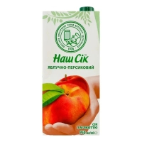 Сік Наш Сік Персиковий 950 мл (4820003689981)