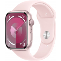 Смарт-годинник Apple Watch Series 9 GPS 45mm Pink Aluminium Case with Light Pink Sport Band - S/M (MR9G3QP/A)