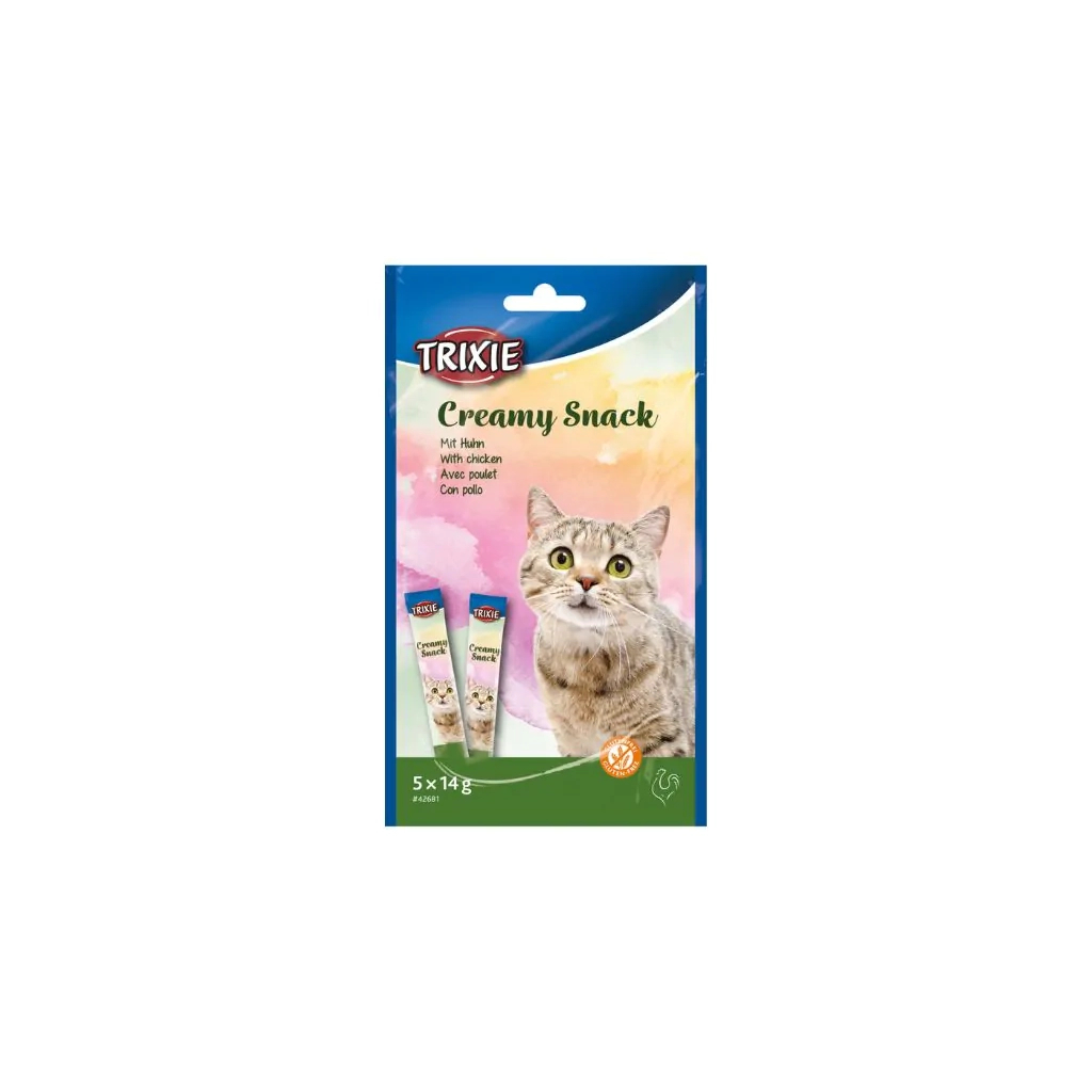 Ласощі для котів Trixie Creamy Snacks курка 14 г (4011905426815)