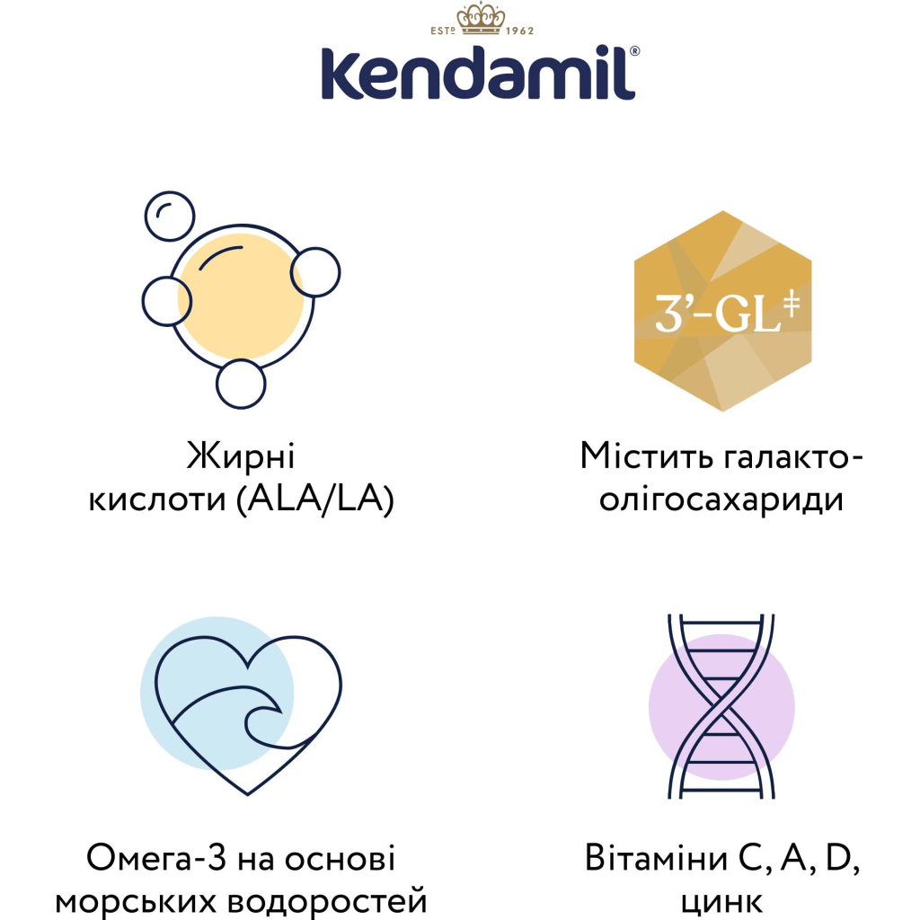 Дитяча суміш Kendamil Goat 2 на козячому молоці 6-12 місяців 800 г (92000019)