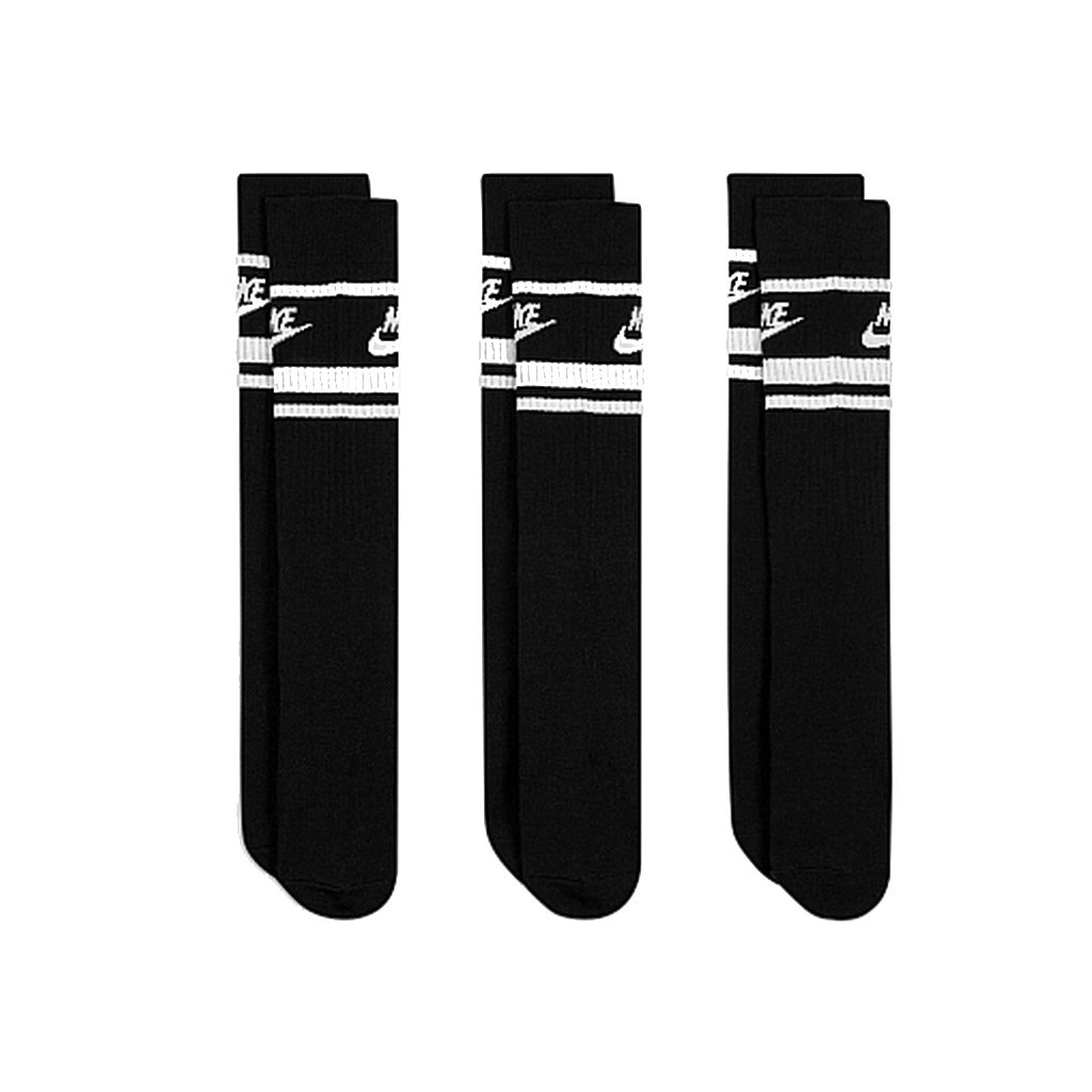 Шкарпетки Nike U NK NSW EVERYDAY ESSENTIAL CR 3PR DX5089-010 38-42 3 пари Чорні (196148786132)