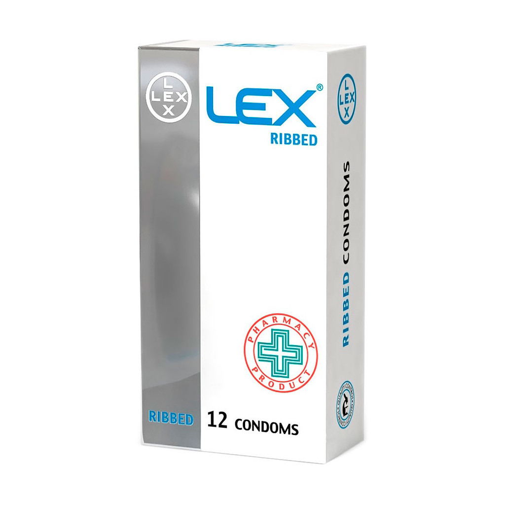 Презервативи Lex Condoms Ribbed 12 шт. (4820144771934)