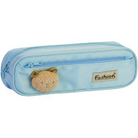 Cool For School pencil case 2 compartments with an application Blue (CF6885-lt.blue)