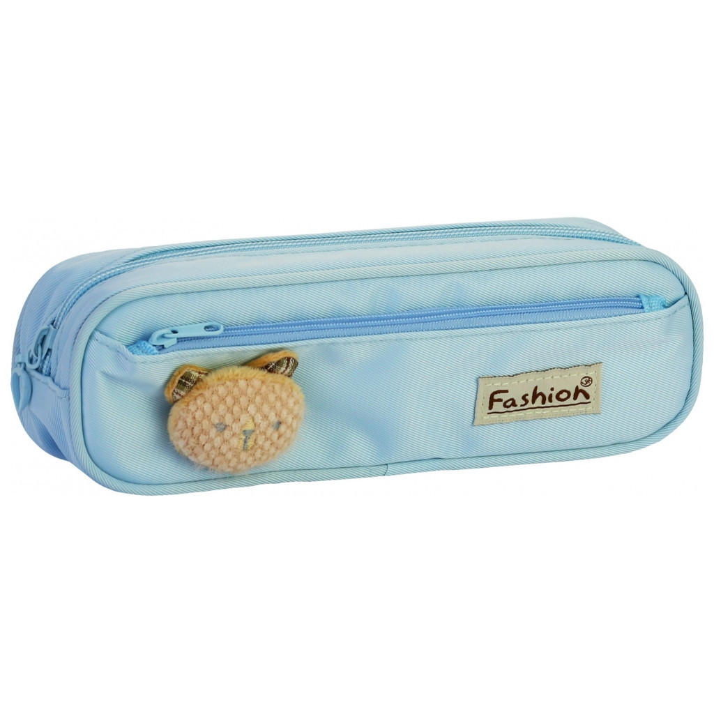 Пенал Cool For School 2 відділення з аплікацією Блакитний (CF6885-lt.blue) Пенал Cool For School 2 відділення з аплікацією Блакитний (CF6885-lt.blue)