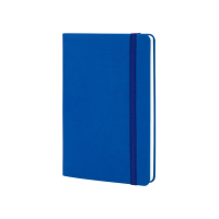 Notebook Optima A5 VIVELLA, soft cover, eraser, white block line, blue (O27104-02)