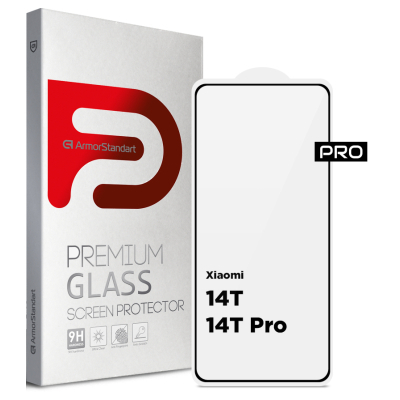 Скло захисне Armorstandart Pro Xiaomi 14T / 14T Pro Black (ARM79330)