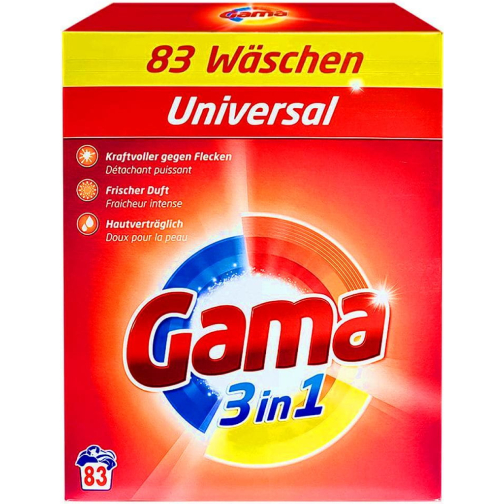 Пральний порошок Gama 3 in 1 Universal 5.4 кг (8435495837732)