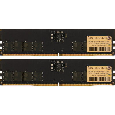 Модуль пам'яті для комп'ютера DDR5 32GB (2x16GB) 4800 MHz INTELIGENTES (IU5AIH2/32)