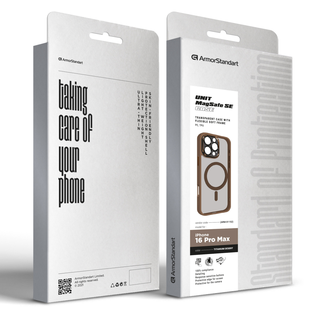 Чохол до мобільного телефона Armorstandart Unit MagSafe SE Apple iPhone 16 Pro Max Titanium Desert (ARM81152) Чохол до мобільного телефона Armorstandart Unit MagSafe SE Apple iPhone 16 Pro Max Titanium Desert (ARM81152)